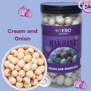 Roasted Makhana – Cream & Onion Duo